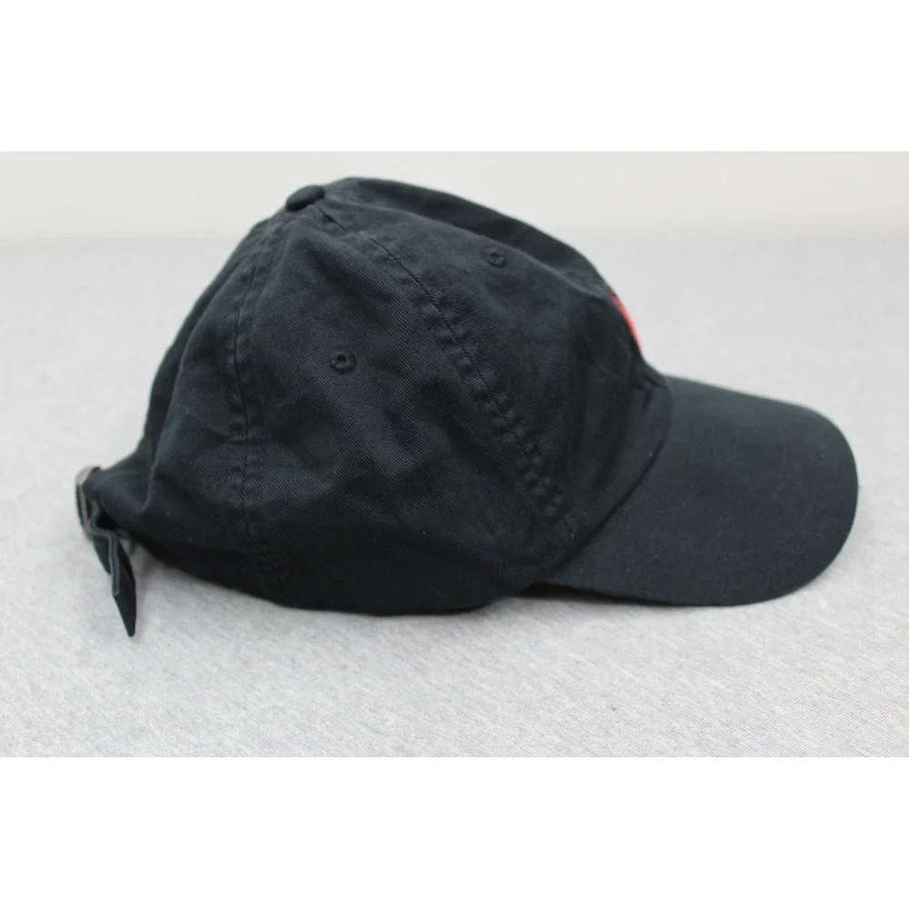Polo Ralph Lauren Hat Mens OS Black Pony Logo Baseball Cap Cotton Chino Twill